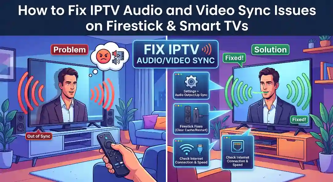 How to Fix IPTV Audio and Video Sync Issues on Firestick & Smart TVs