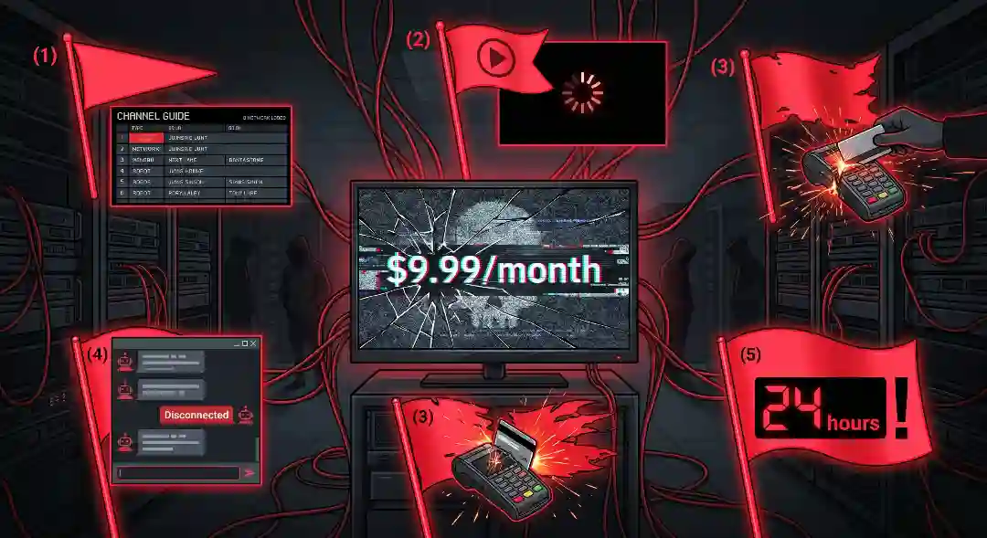 5 Red Flags of a Bad IPTV Provider (And How to Avoid Scams)